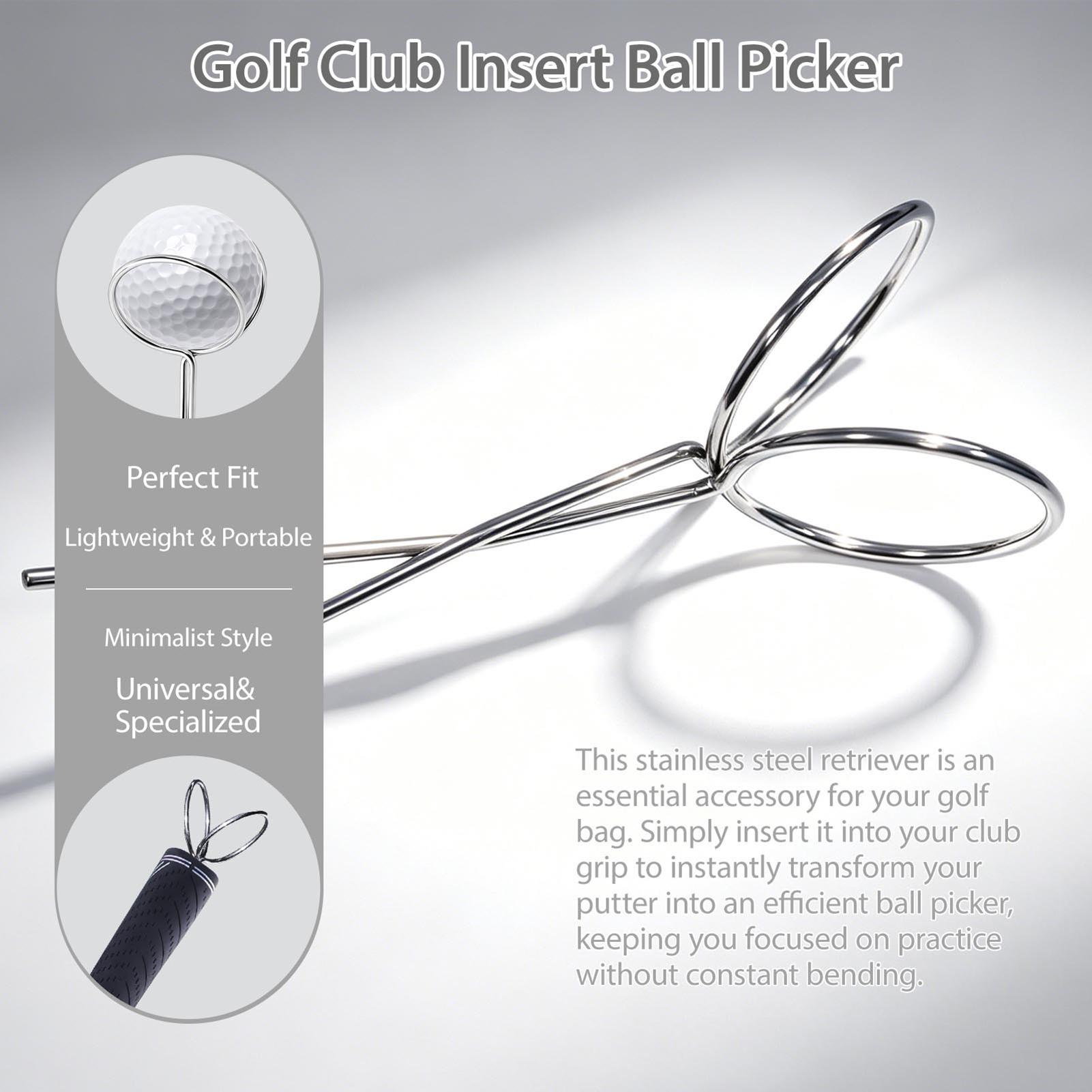 Golf Putter - Pengambil Bola Golf Portabel Tipe Penyisipan